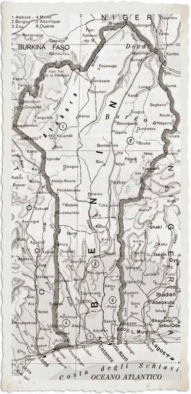 cartina geografica benin 