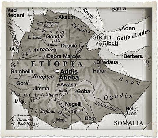 cartina etiopia