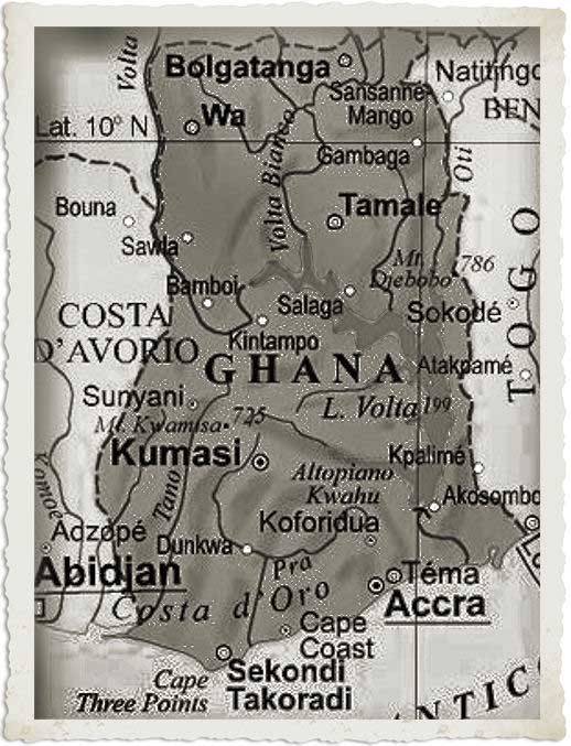 cartina ghana