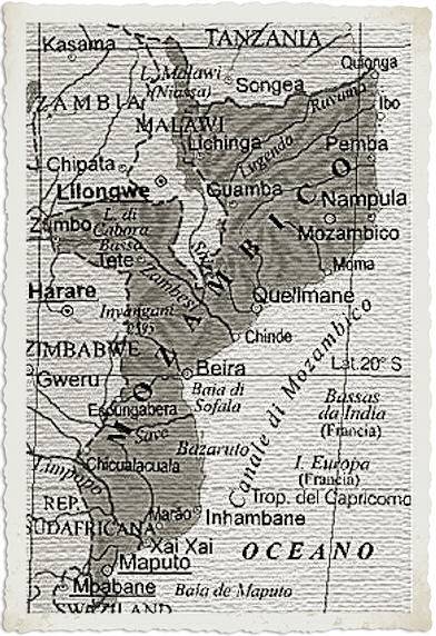cartina mozambico