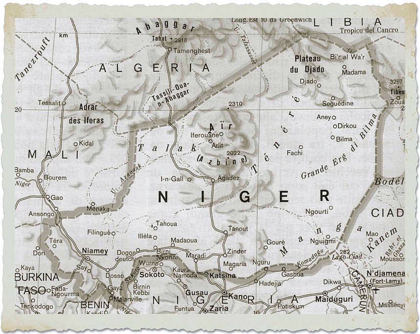 cartina geografica niger