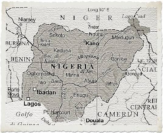 cartina nigeria