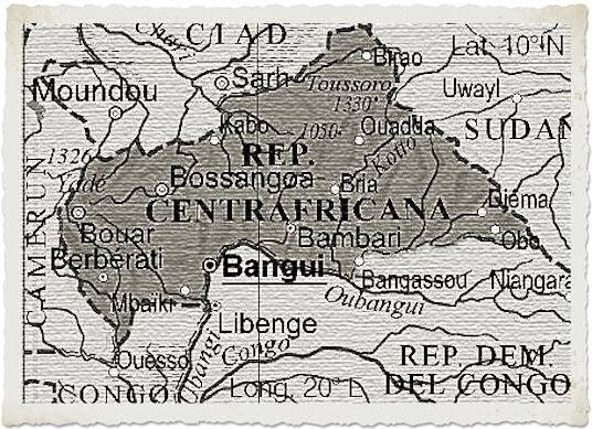 cartina repubblica centrafricana