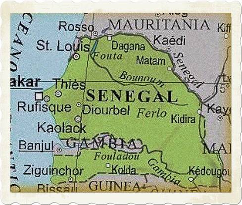 cartina senegal