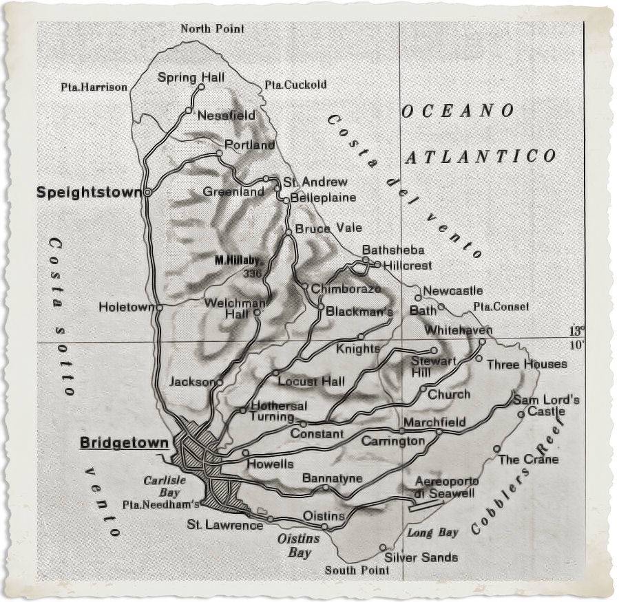 cartina geografica barbados