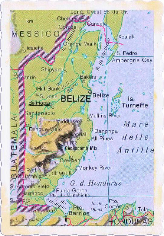 cartina geografica belize