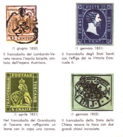i primi francobolli italiani