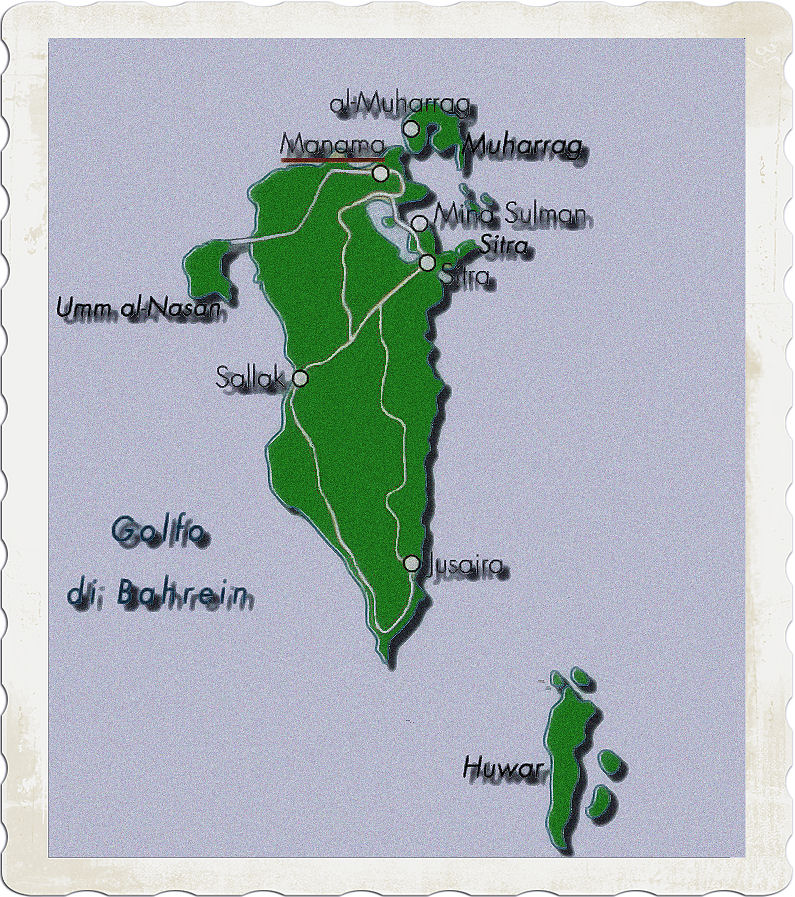 cartina geografica bahrein