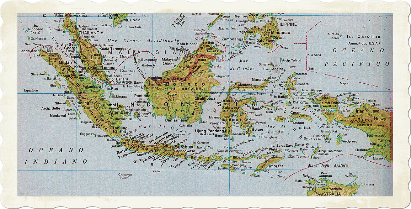 cartina fisica indonesia