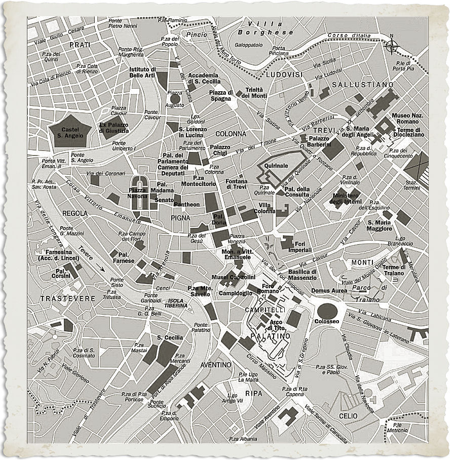 cartina roma
