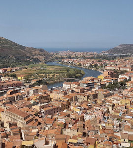 veduta di bosa