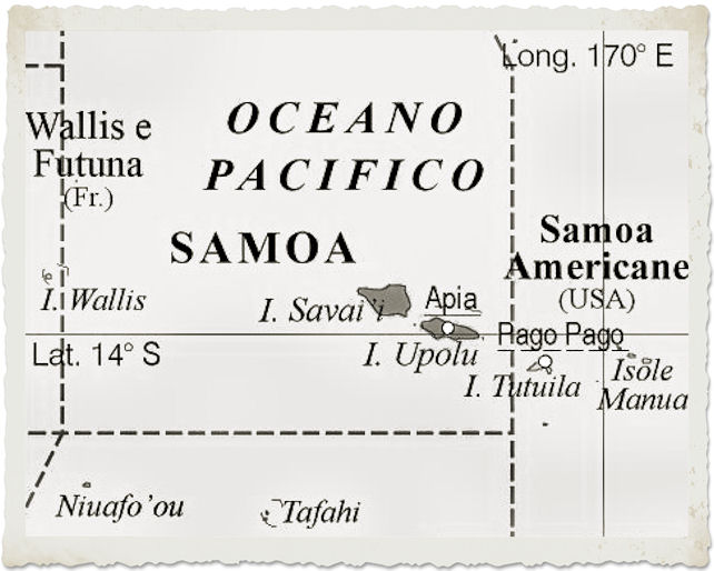 cartina samoa