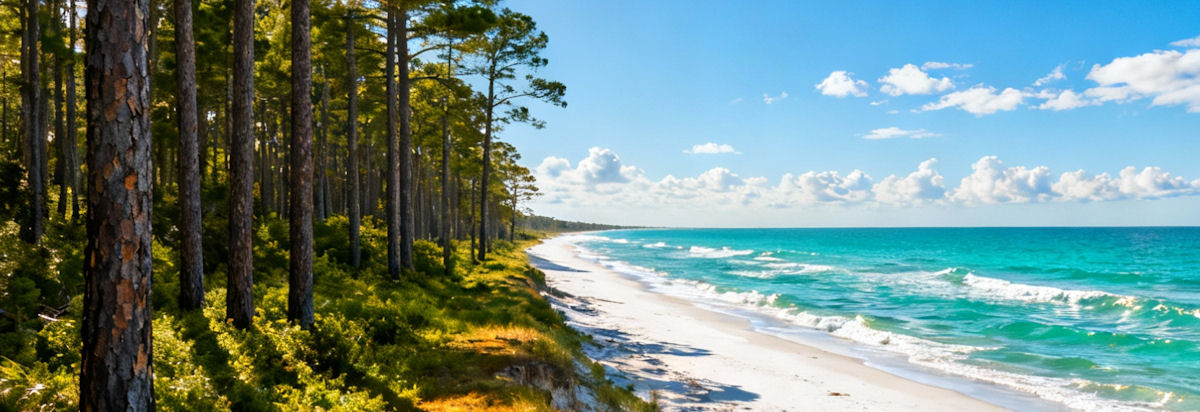 Panorama naturale dell'Alabama tra montagne e fiumi