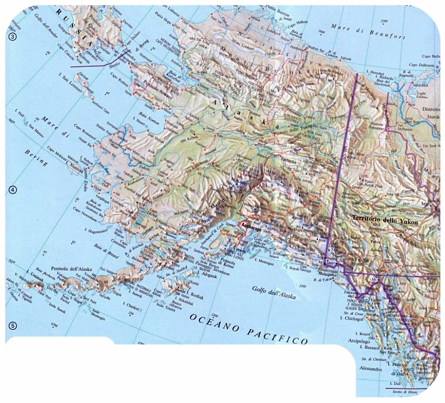 cartina geografica alaska
