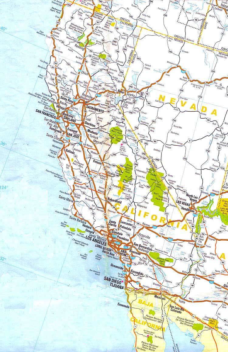 cartina stradale california
