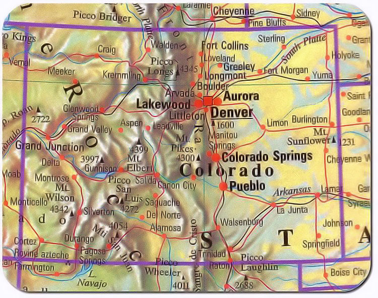 cartina colorado
