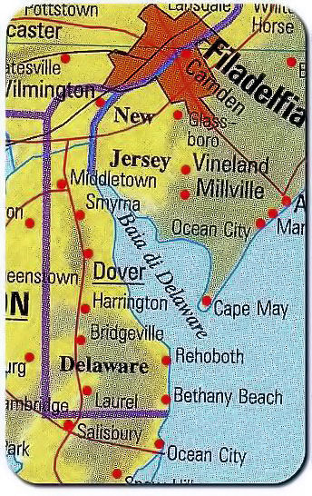 cartina delaware