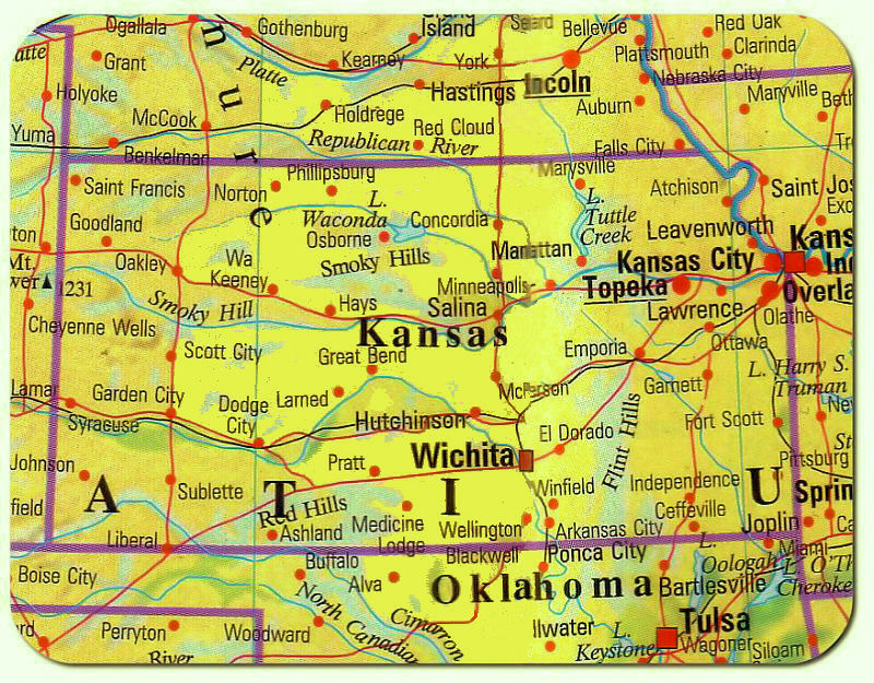 cartina kansas