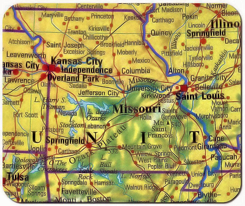 cartina missouri