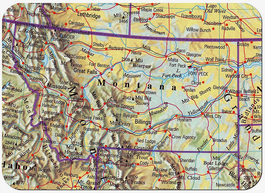 cartina montana