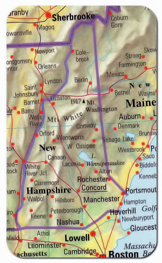 cartina new hampshire