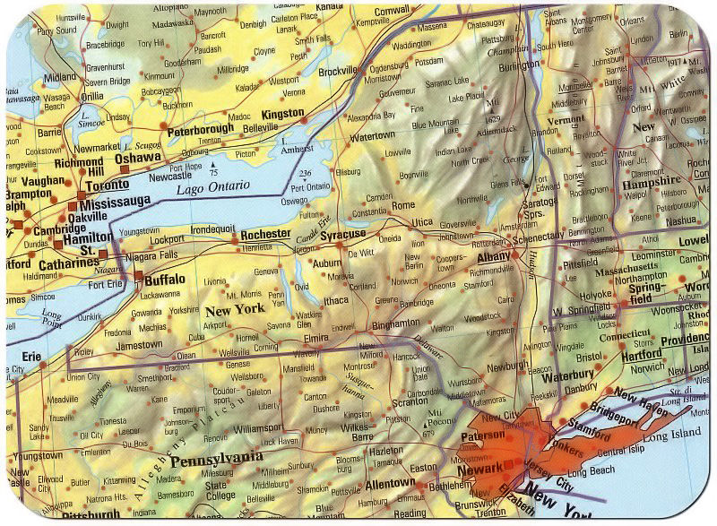 cartina stato new york