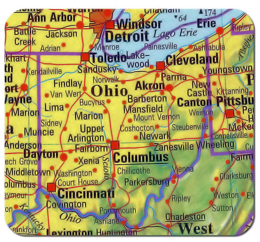 cartina ohio