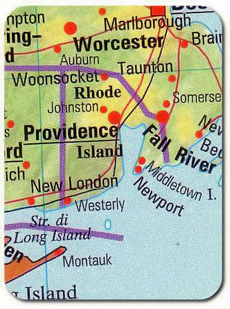 cartina rhode island