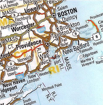 cartina stradale rhode island