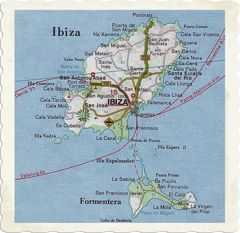 cartina ibiza